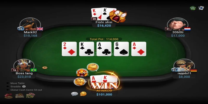 Hệ thống phòng game poker VSBET hiện đại